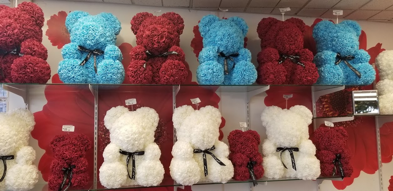 Rose bear on sale in store